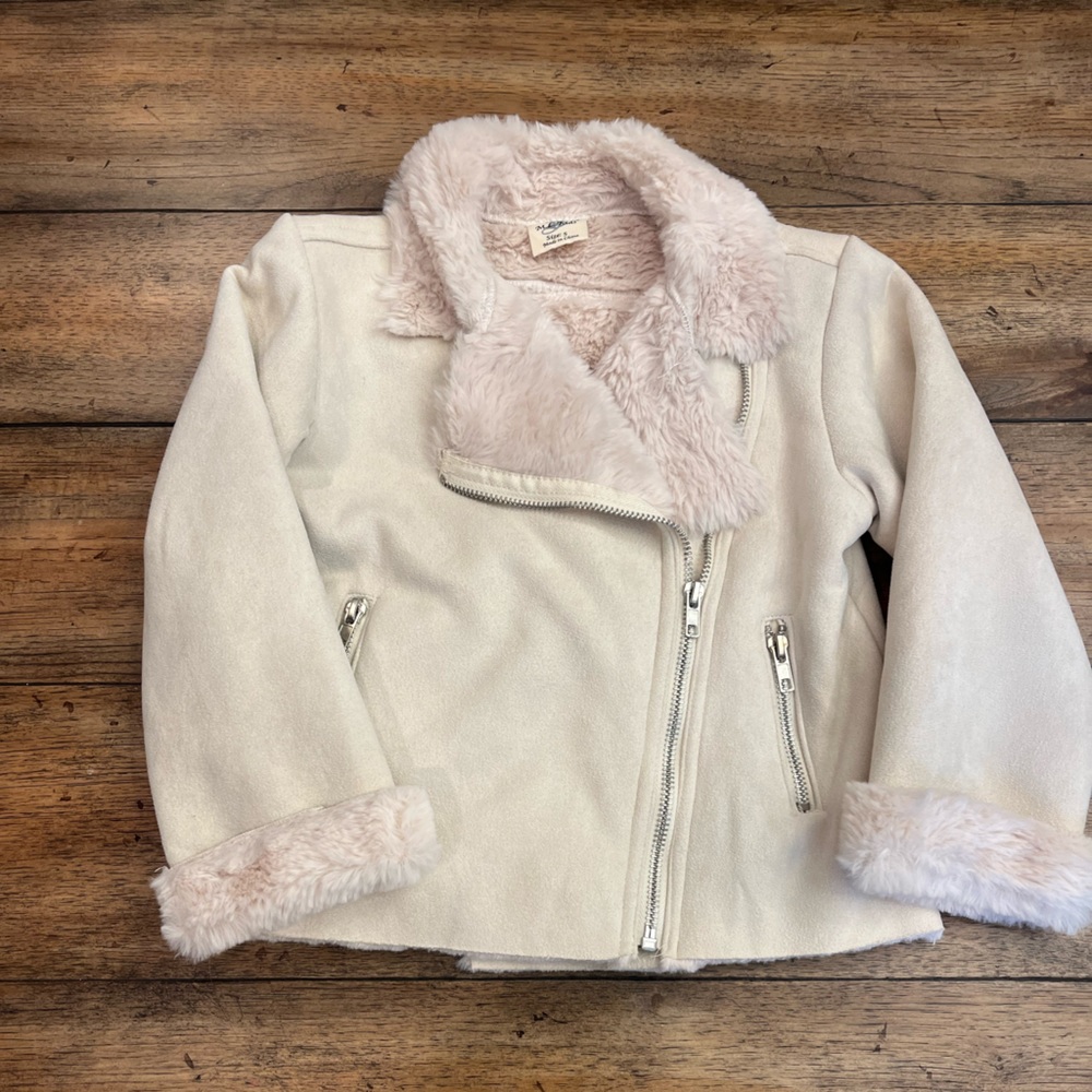 ML Kids Beige suede jacket - size 5